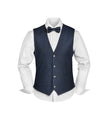 Set Weste,Fliege+Tuch Uni