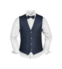 Set Weste,Fliege+Tuch Uni
