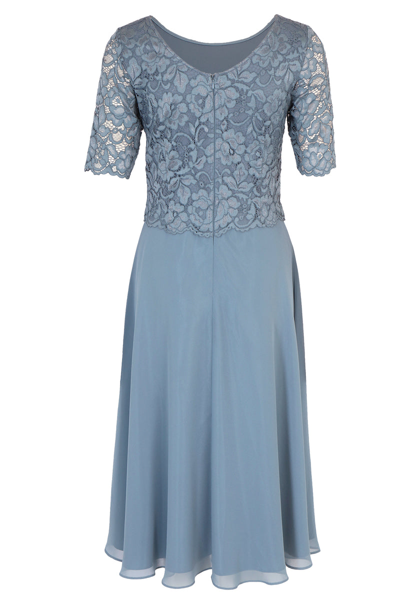 Cocktailkleid - Chiffon und Spitze