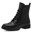 Schnürstiefel - Lederimitat