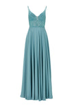 Abendkleid - Materialmix