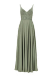 Abendkleid - Materialmix