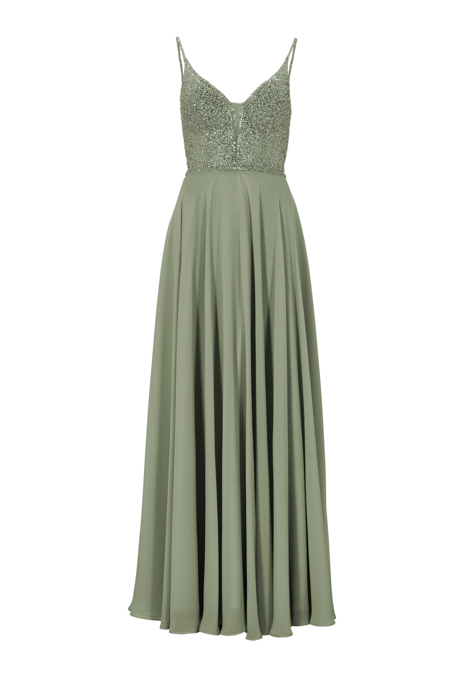 Abendkleid - Materialmix