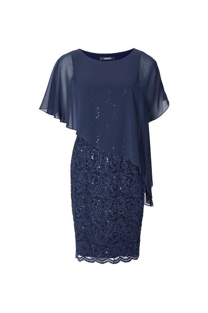 Cocktailkleid mit Überwurf