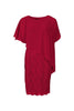 Cocktailkleid mit Überwurf