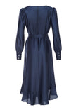 Vokuhila-Kleid - Satin