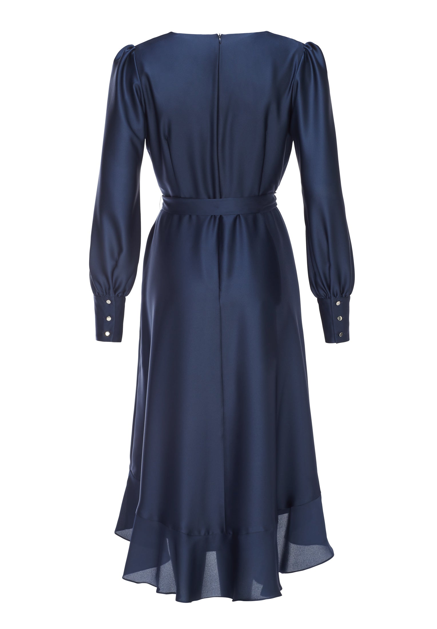 Vokuhila-Kleid - Satin