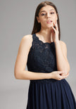 Abendkleid - floraler Spitze