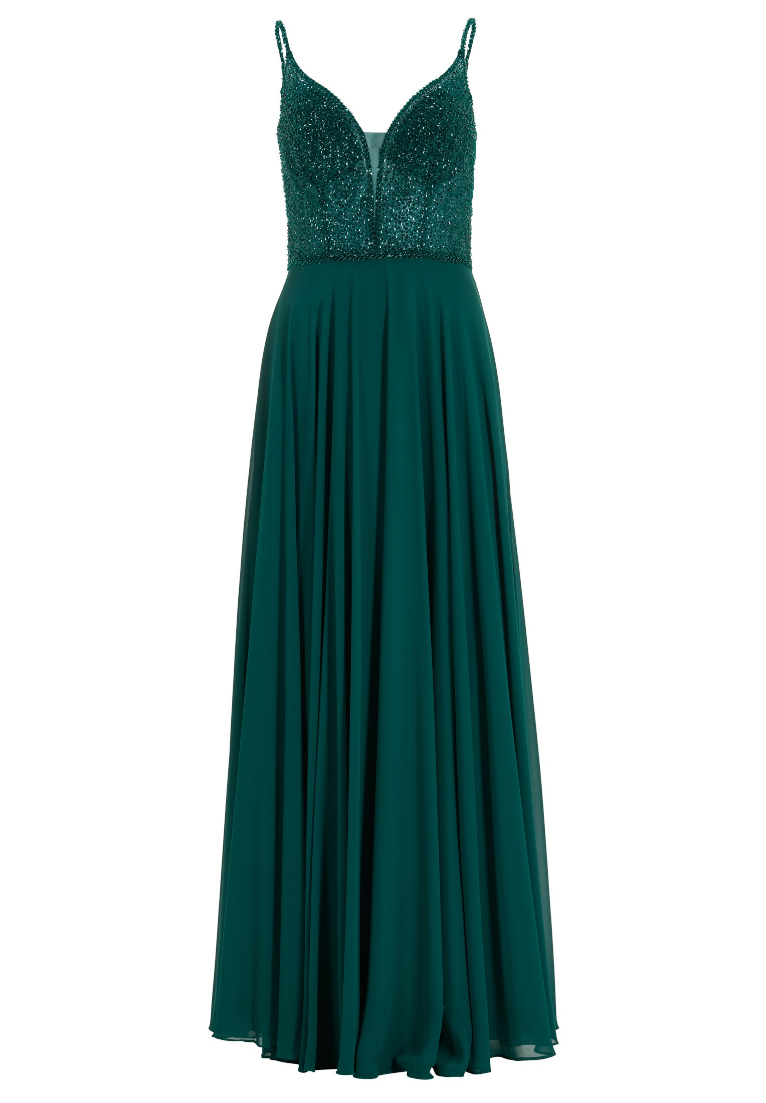 Abendkleid - Materialmix