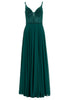 Abendkleid - Materialmix