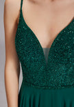 Abendkleid - Materialmix