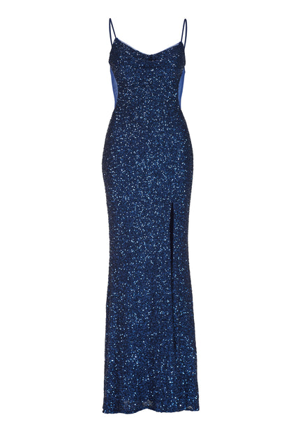 Abendkleid - Mesheinsätze