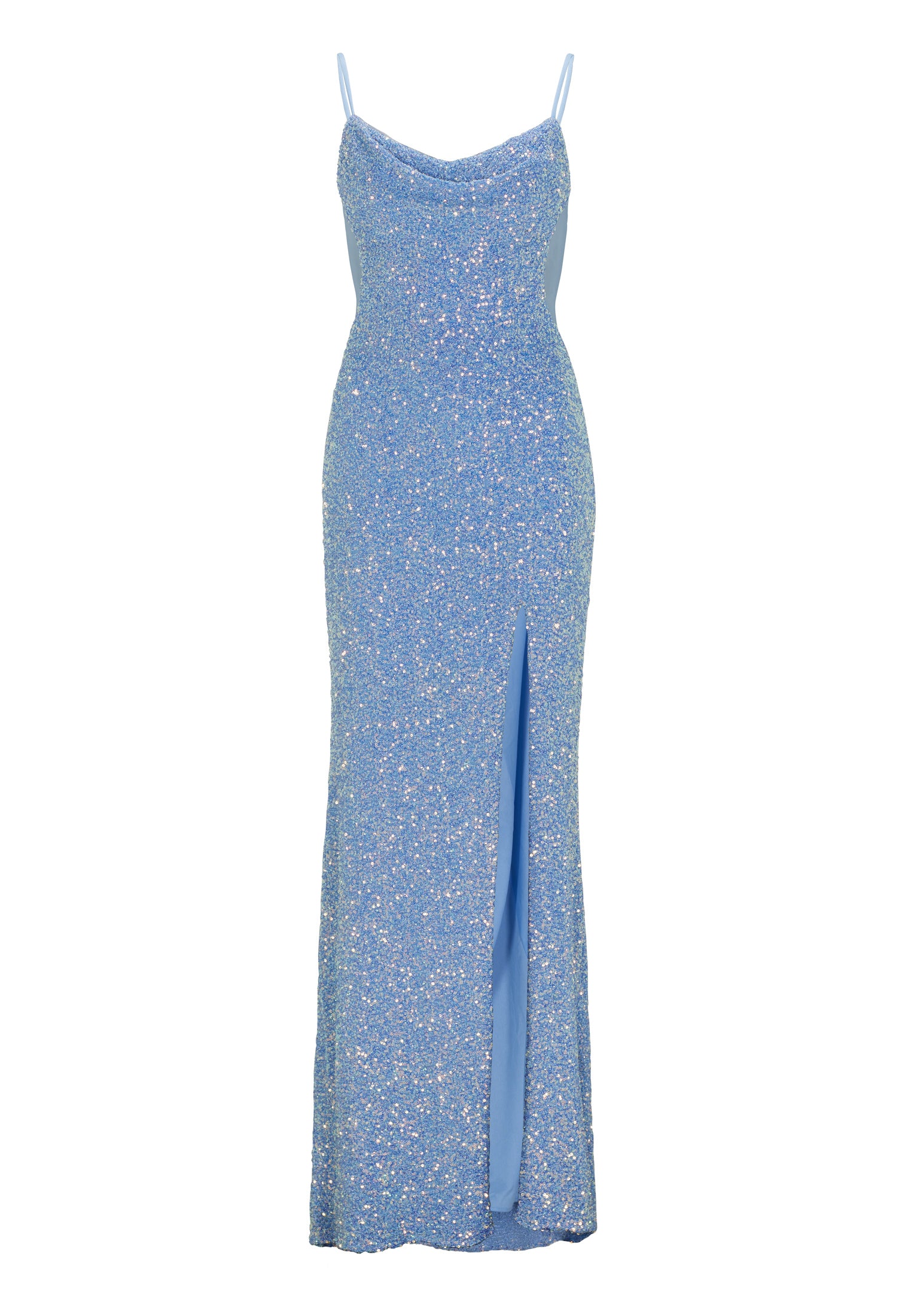 Abendkleid - Mesheinsätze