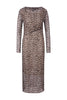 Kleid - Midilänge - Animal-Print