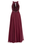 Abendkleid -  Stickerei und Cut-Out