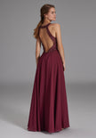 Abendkleid -  Stickerei und Cut-Out