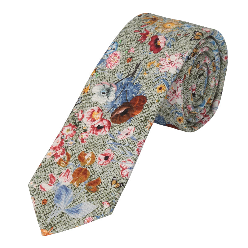 Krawatte - Blume - 6cm