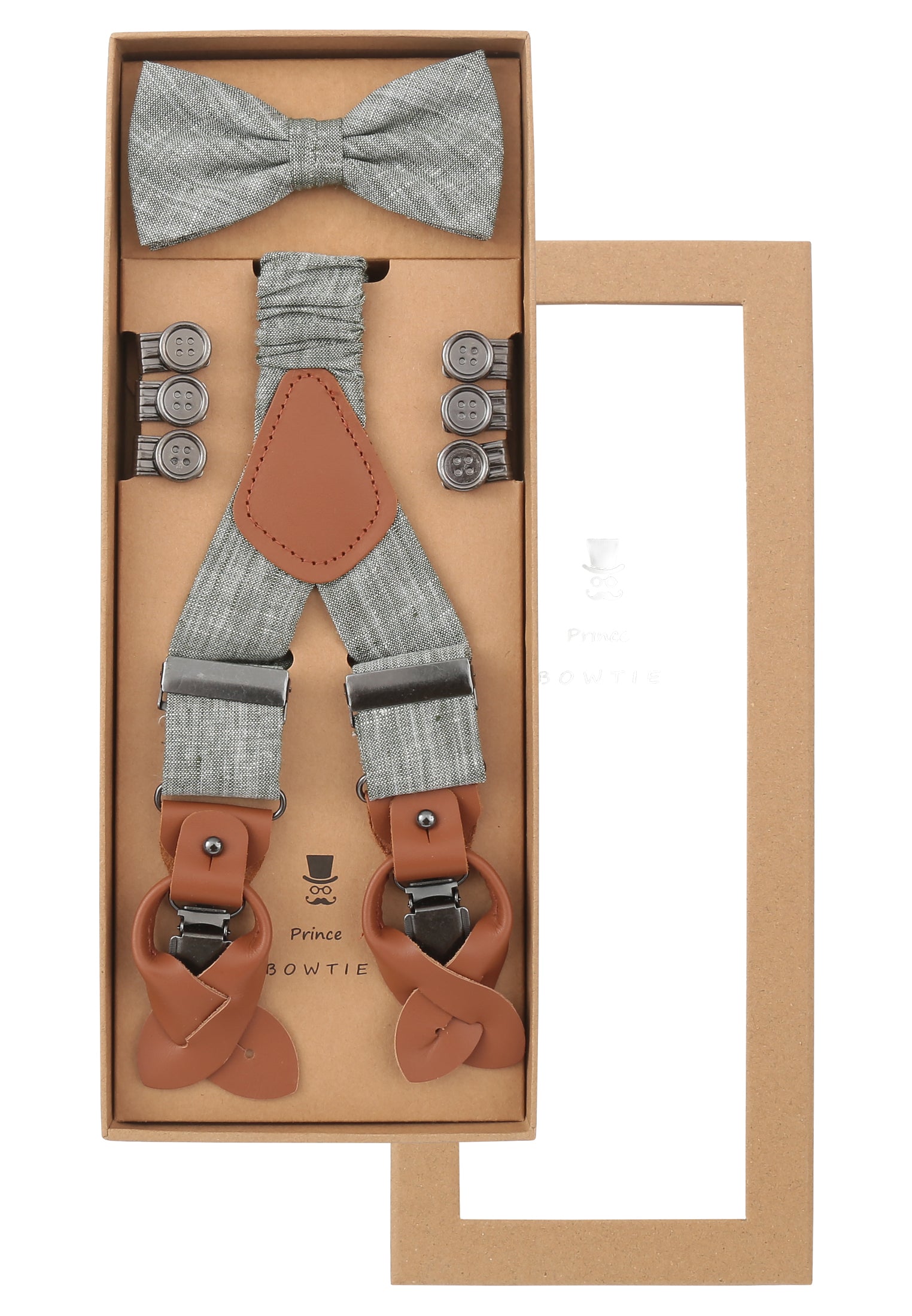 Set Hosenträger+Fliege Uni