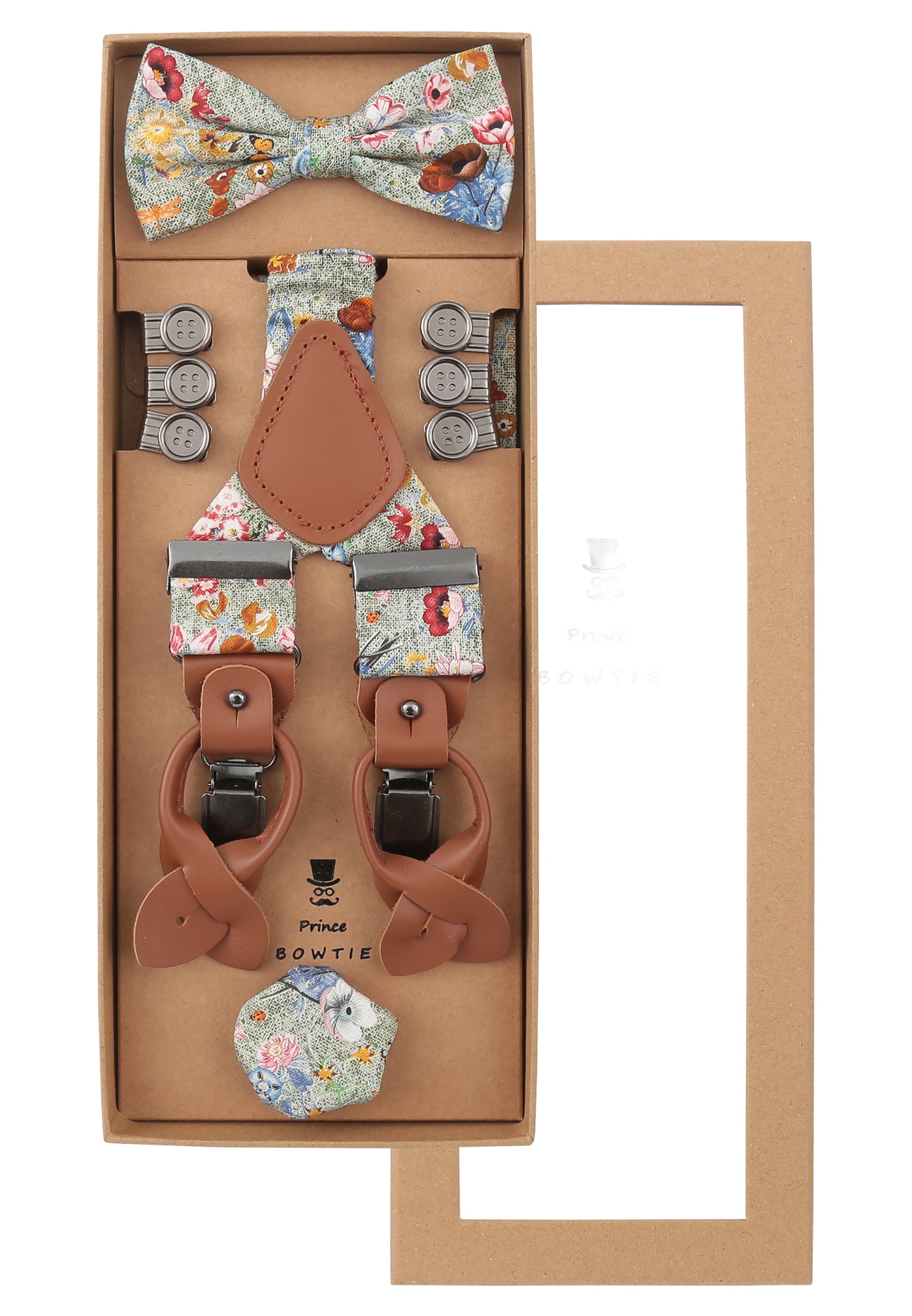 Set - Hosenträger+Fliege+Tuch