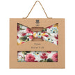 Set - Fliege+Tuch -  Blumen