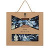 Set - Fliege+Tuch -  Blumen