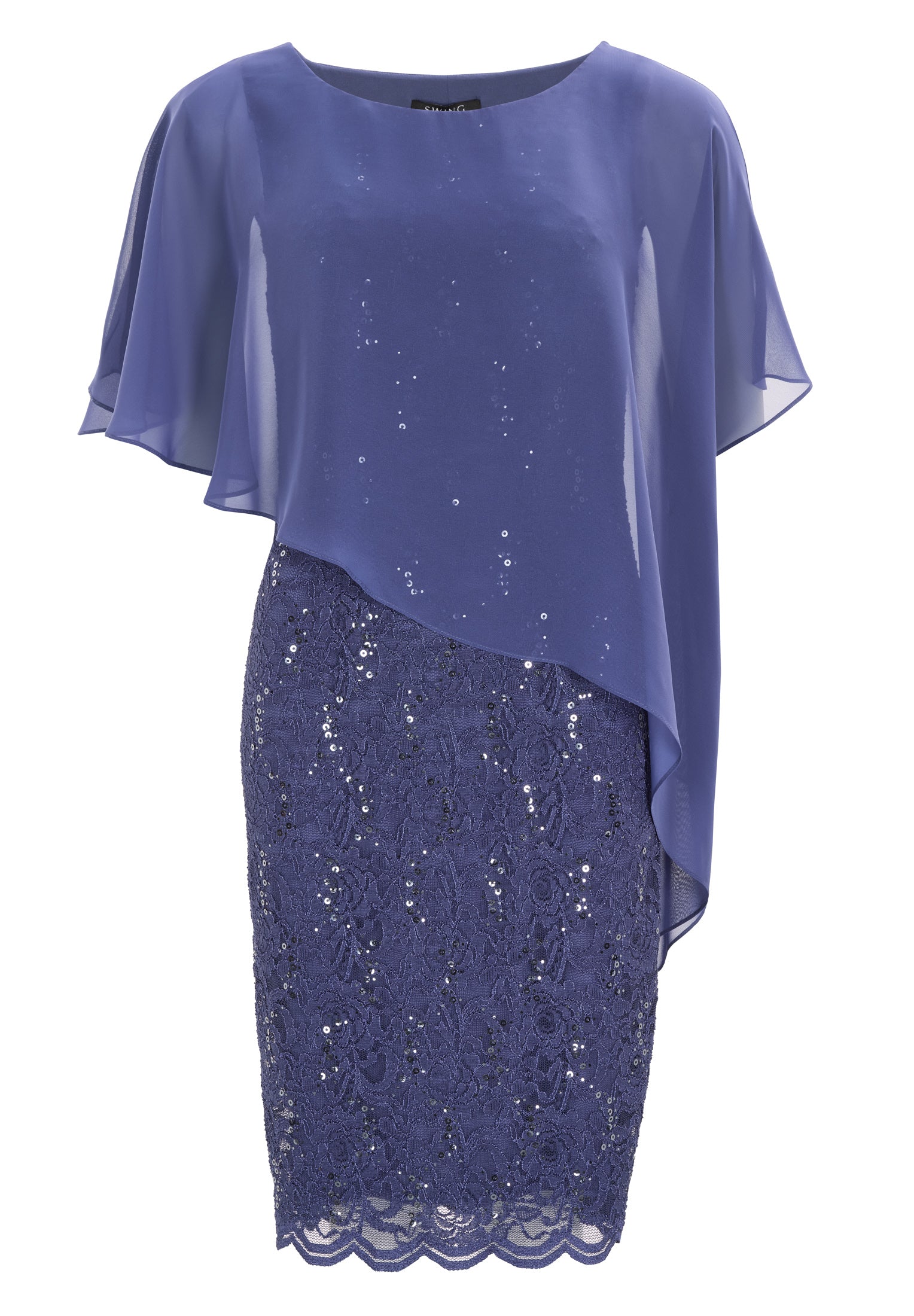 Cocktailkleid mit Überwurf