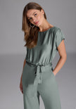 Jumpsuit - Material-Mix