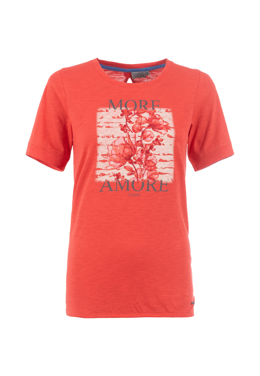 T-Shirt - floraler Frontprint