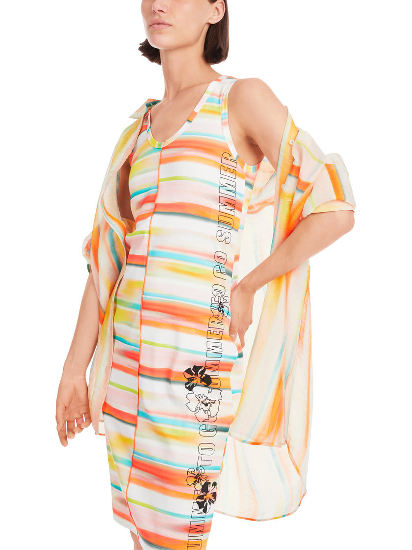 ONLINE EXCLUSIV - Geripptes Kleid - Querstreifen