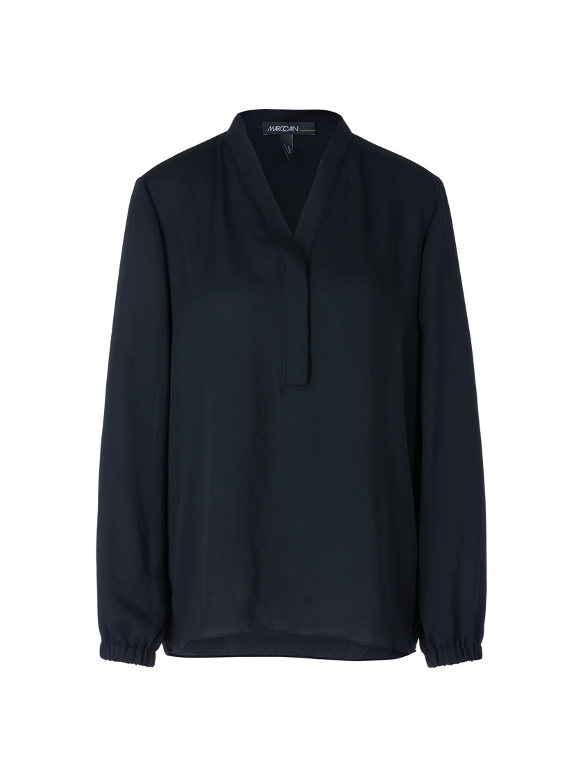 Bluse - Loose Fit - unifarben