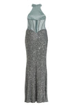 Paillettenkleid - Neckholder