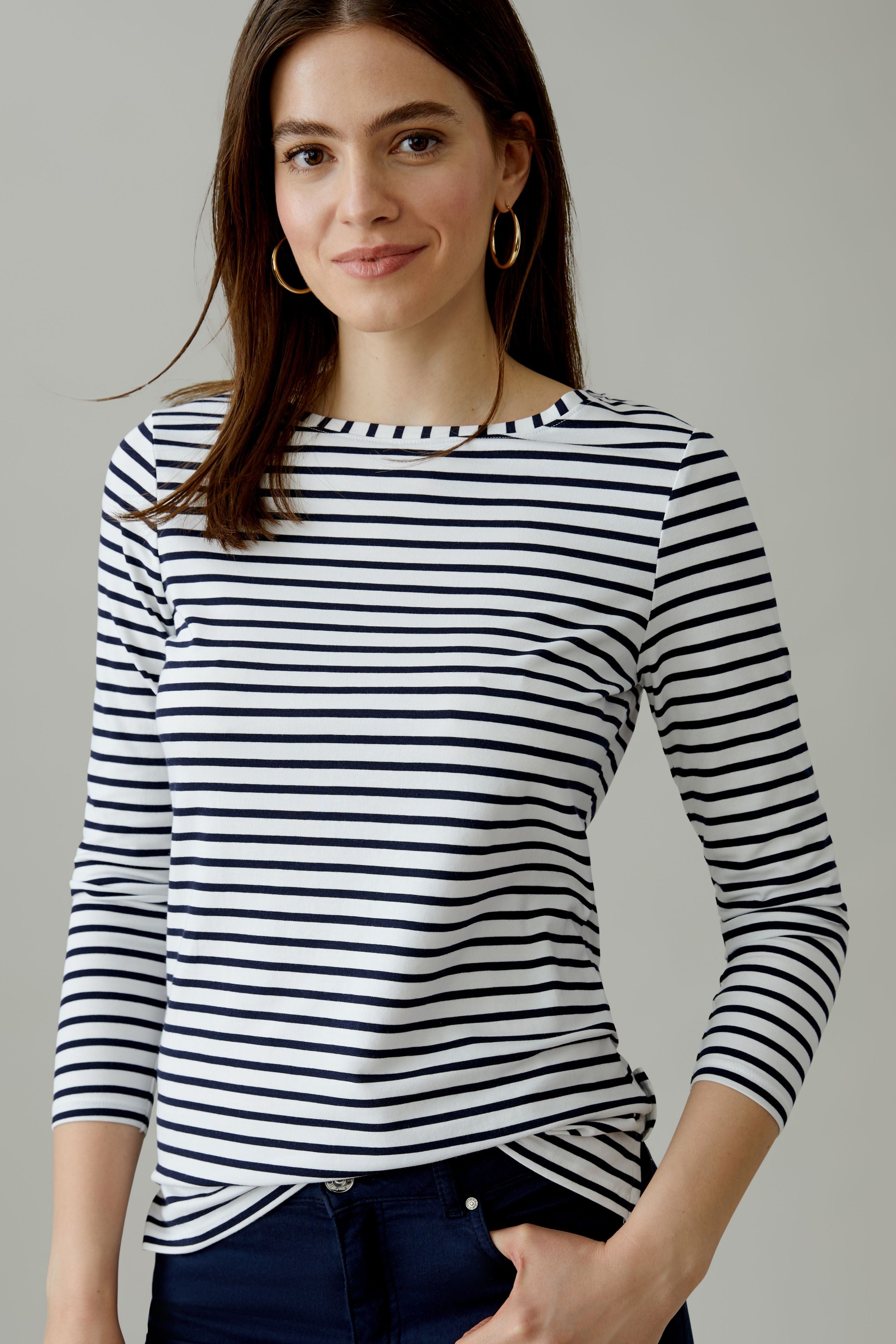 Langarmshirt - Ringel