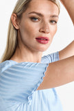 Rib T-Shirt - Muschelsaum