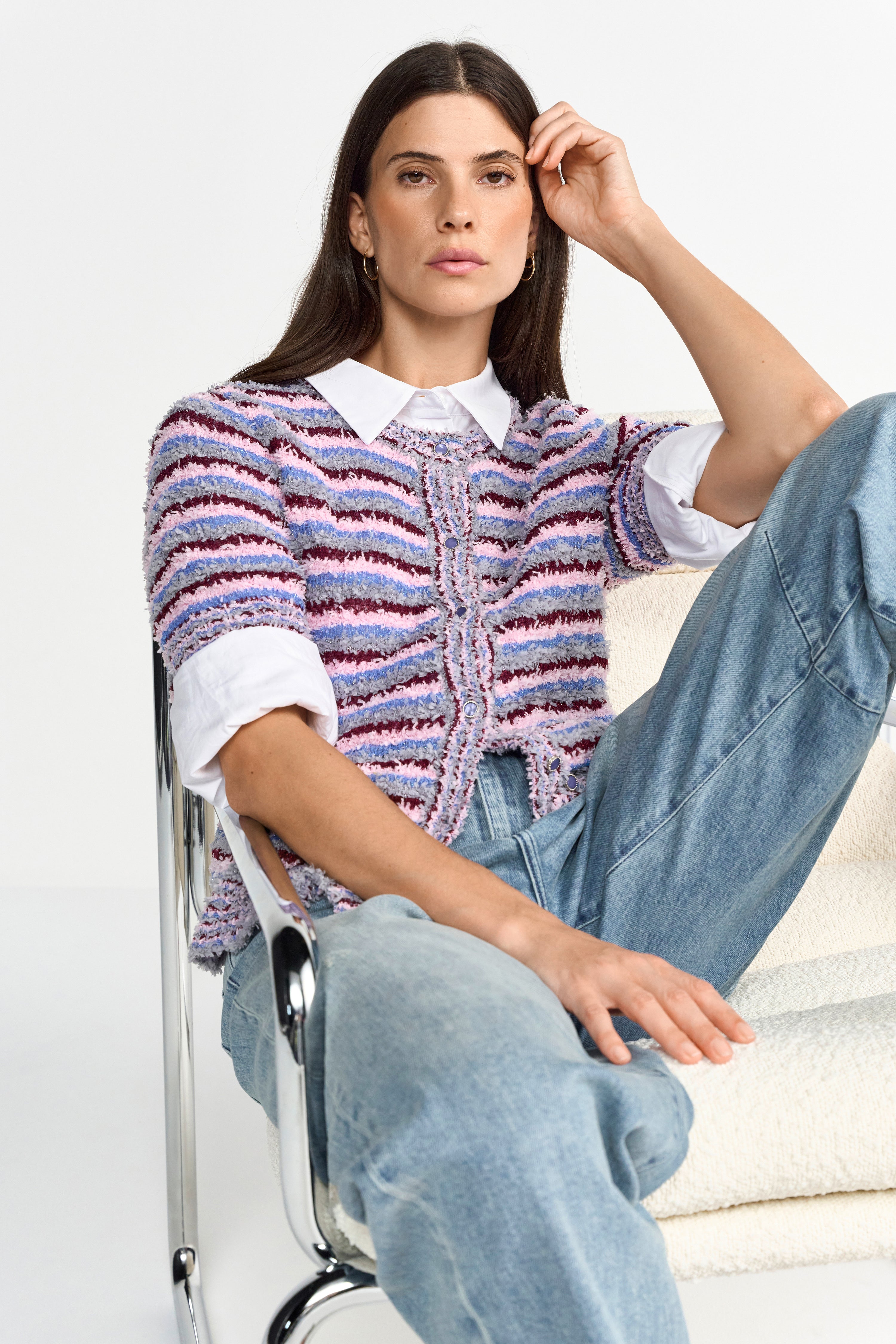 Strickjacke - Kurzarm