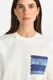 Sweatshirt - Muschelsaum