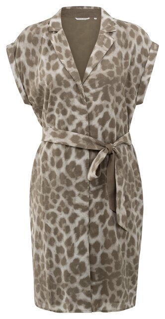 Midikleid _ Leopardenmuster