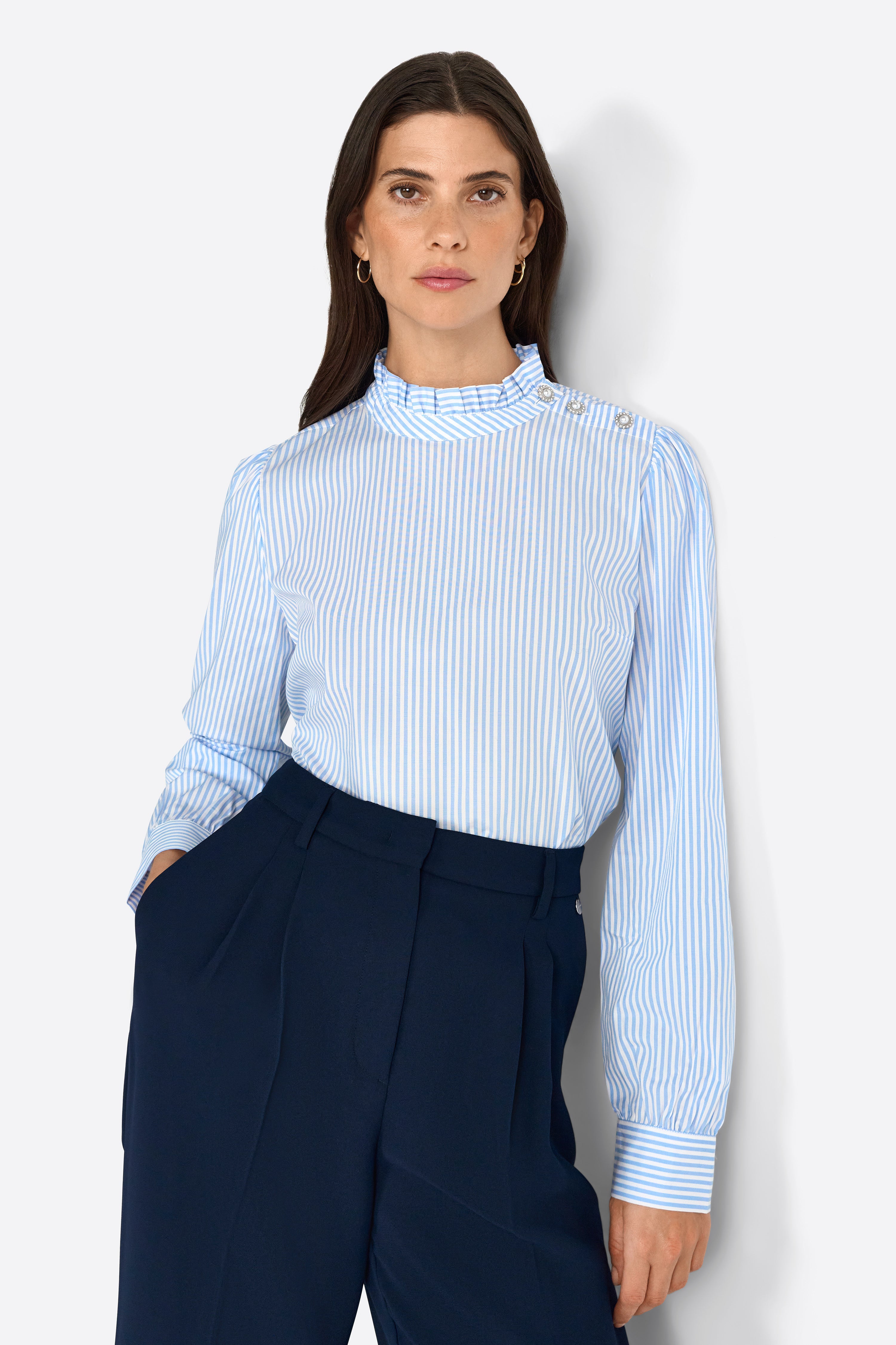Bluse - Stehkragen