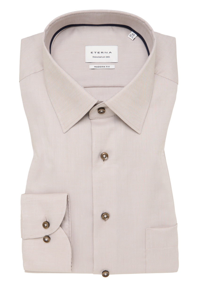 Businesshemd - Modern Fit - Natté