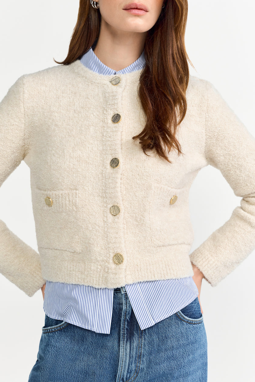 Cardigan -  Bouclé
