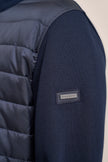 Sweatjacke - Steppeinsätze