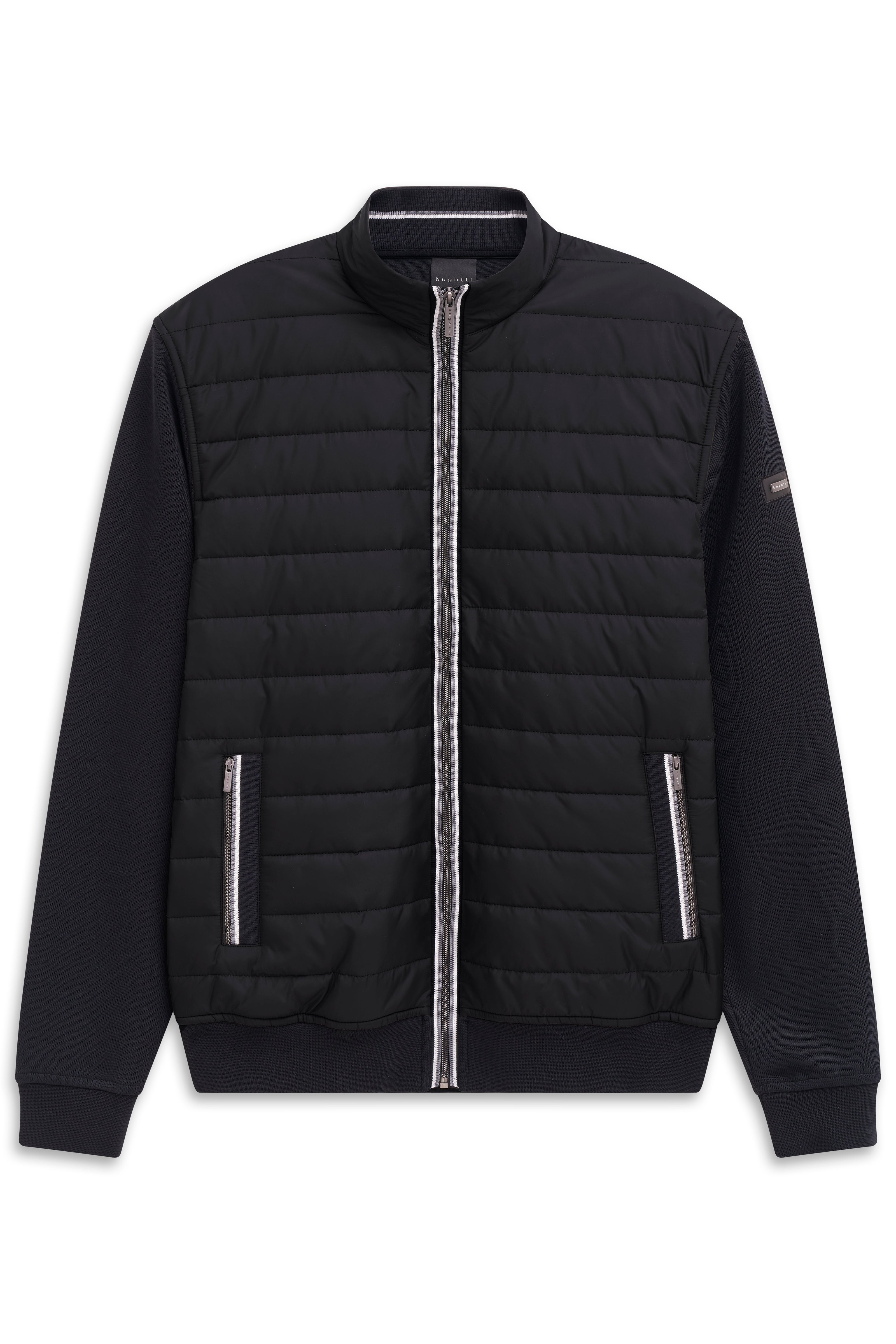 Sweatjacke - Steppeinsätze