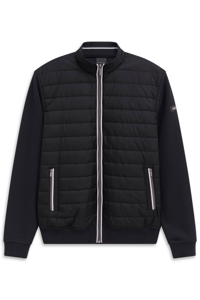 Sweatjacke - Steppeinsätze