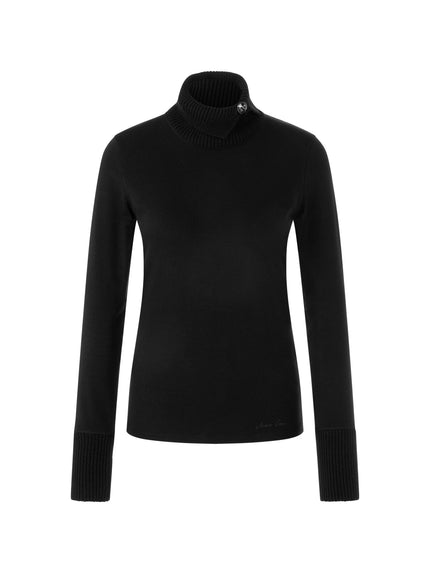Longsleeve  - Strickkragen