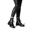 Schnürstiefel - Lederimitat