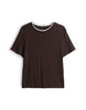 Shirt - Soppel - Kontrastsaum