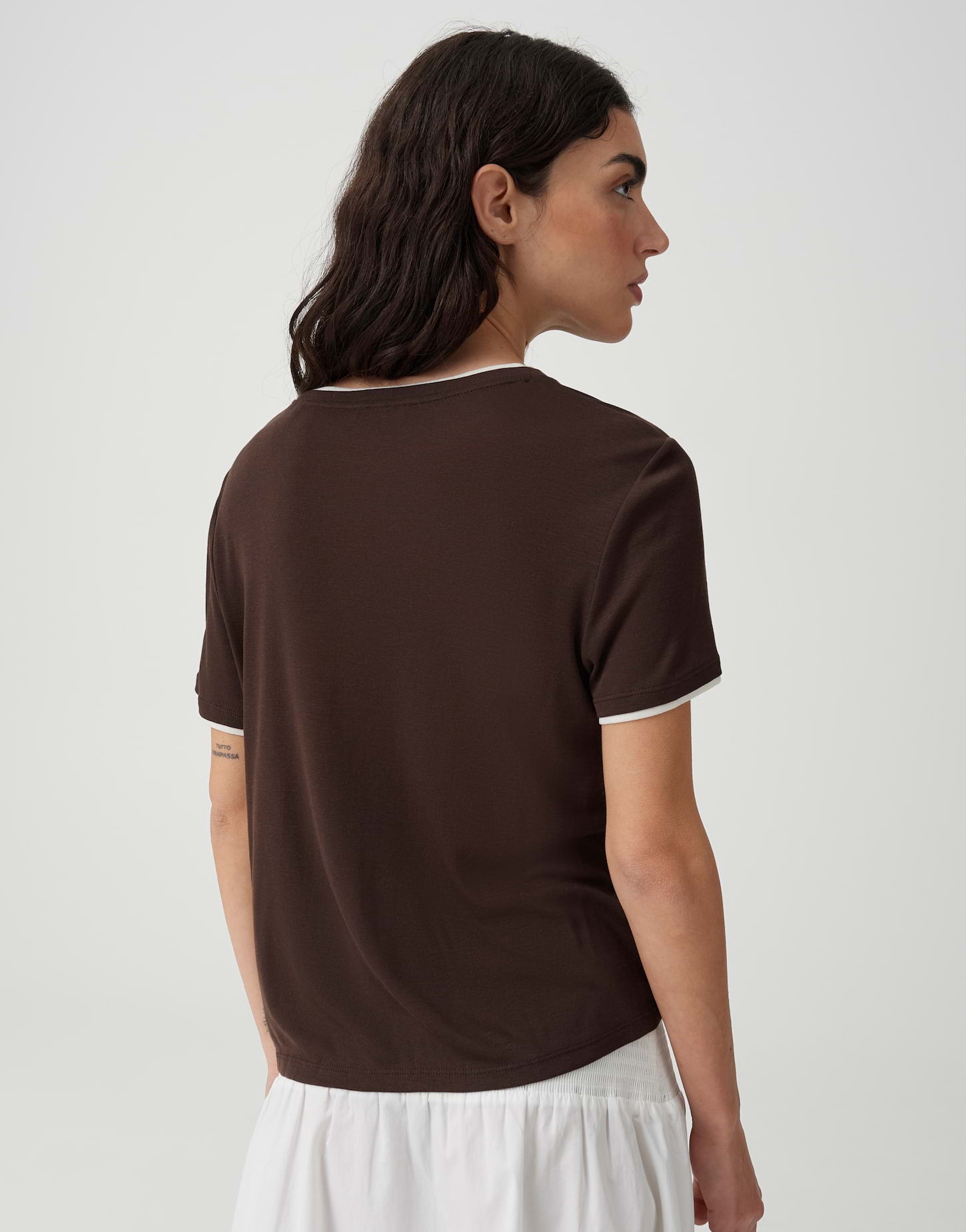 Shirt - Soppel - Kontrastsaum