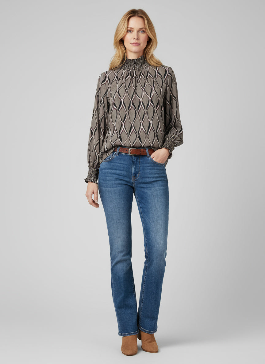 ONLINE EXCLUSIV - Bluse - Stehkragen
