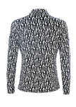 Bluse - Allover-Logoprint