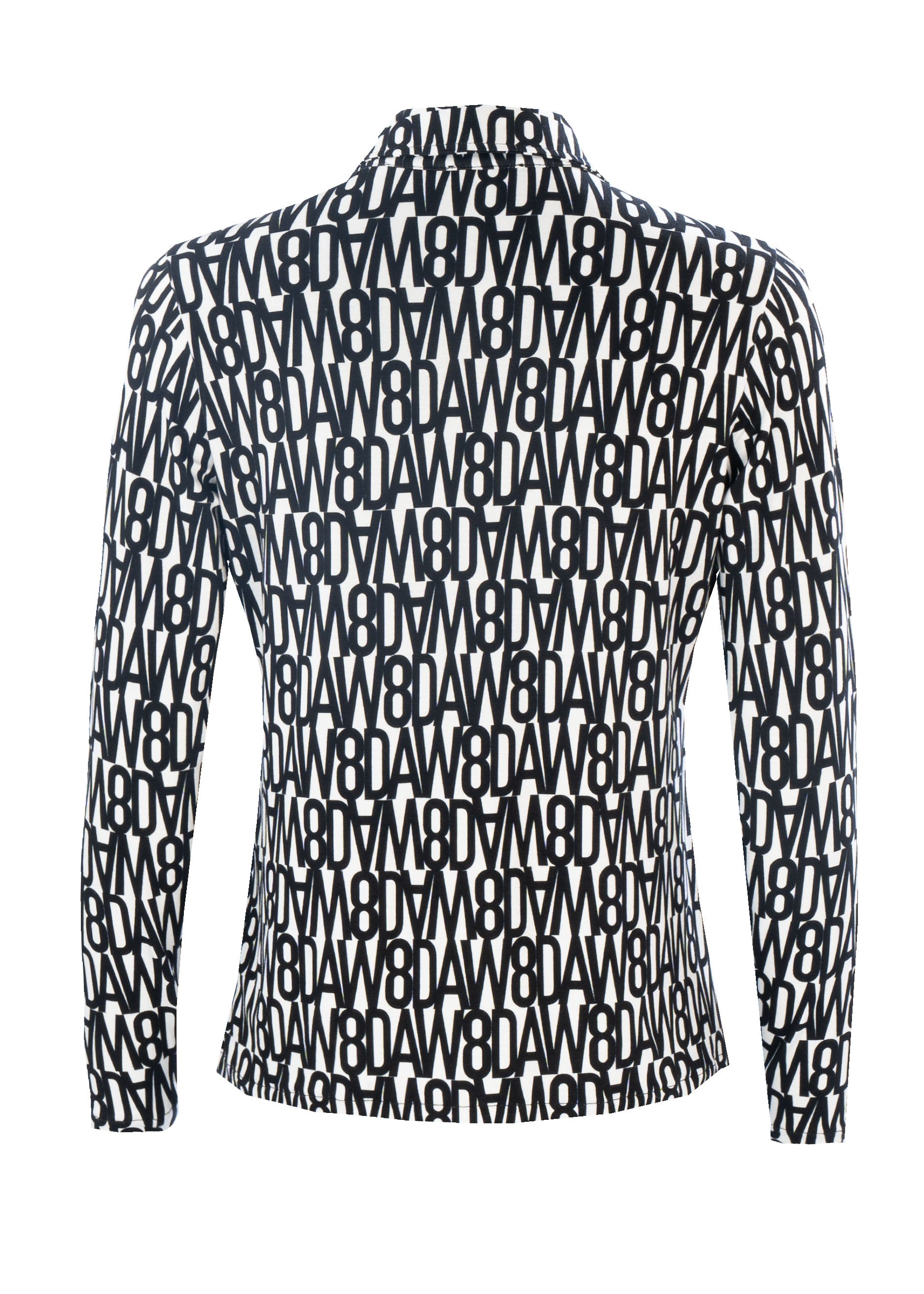 Bluse - Allover-Logoprint