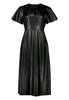 Midikleid - Lederoptik